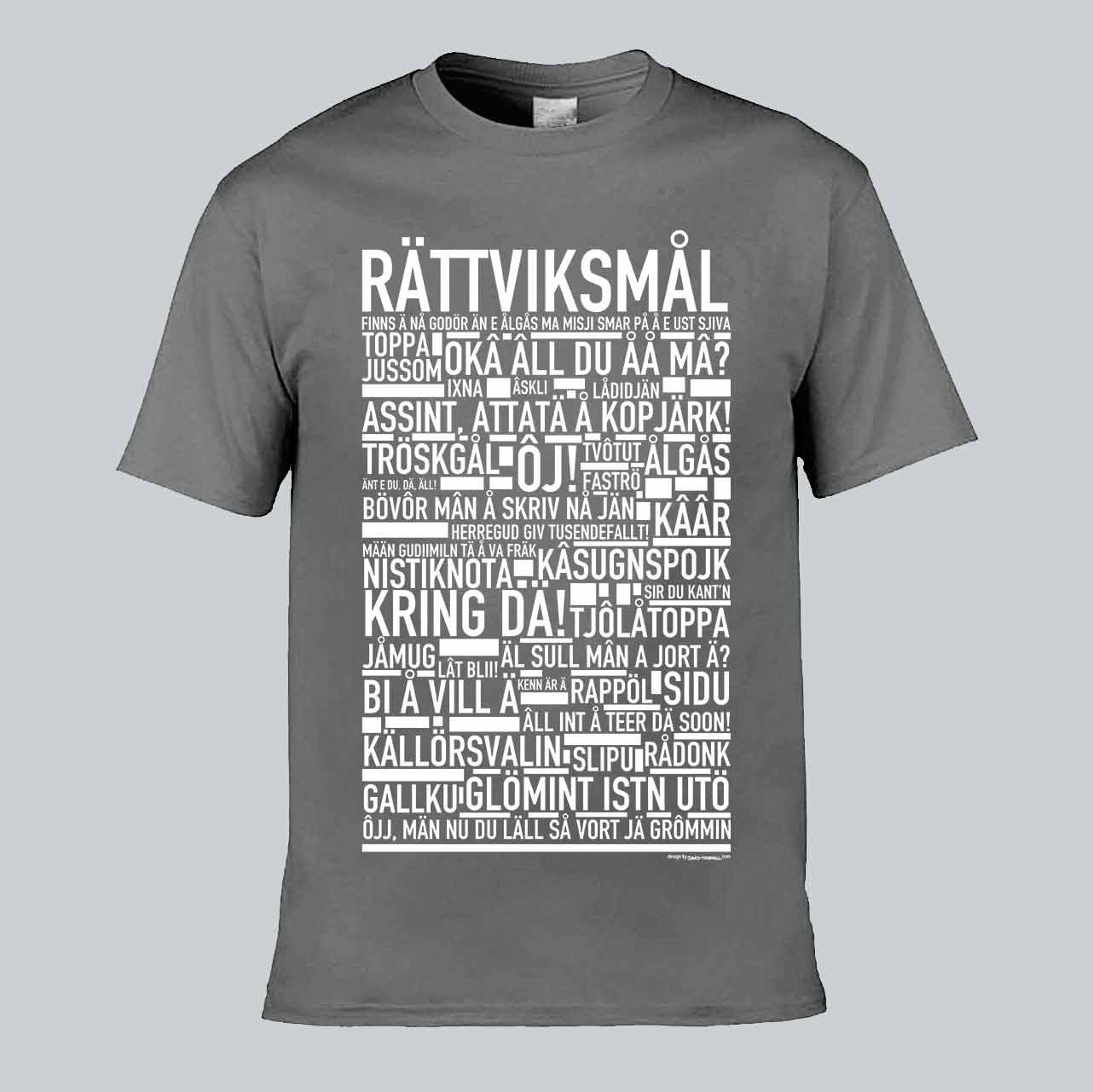 Rättviksmål Dialekt Text T-shirt