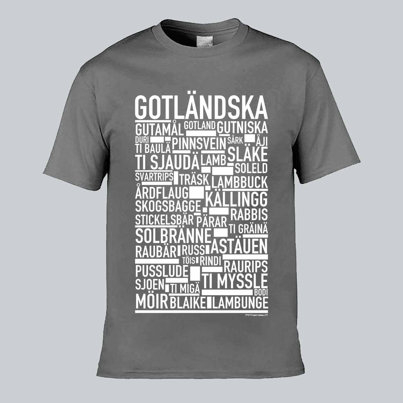 Gotländska Dialekt Text T-shirt