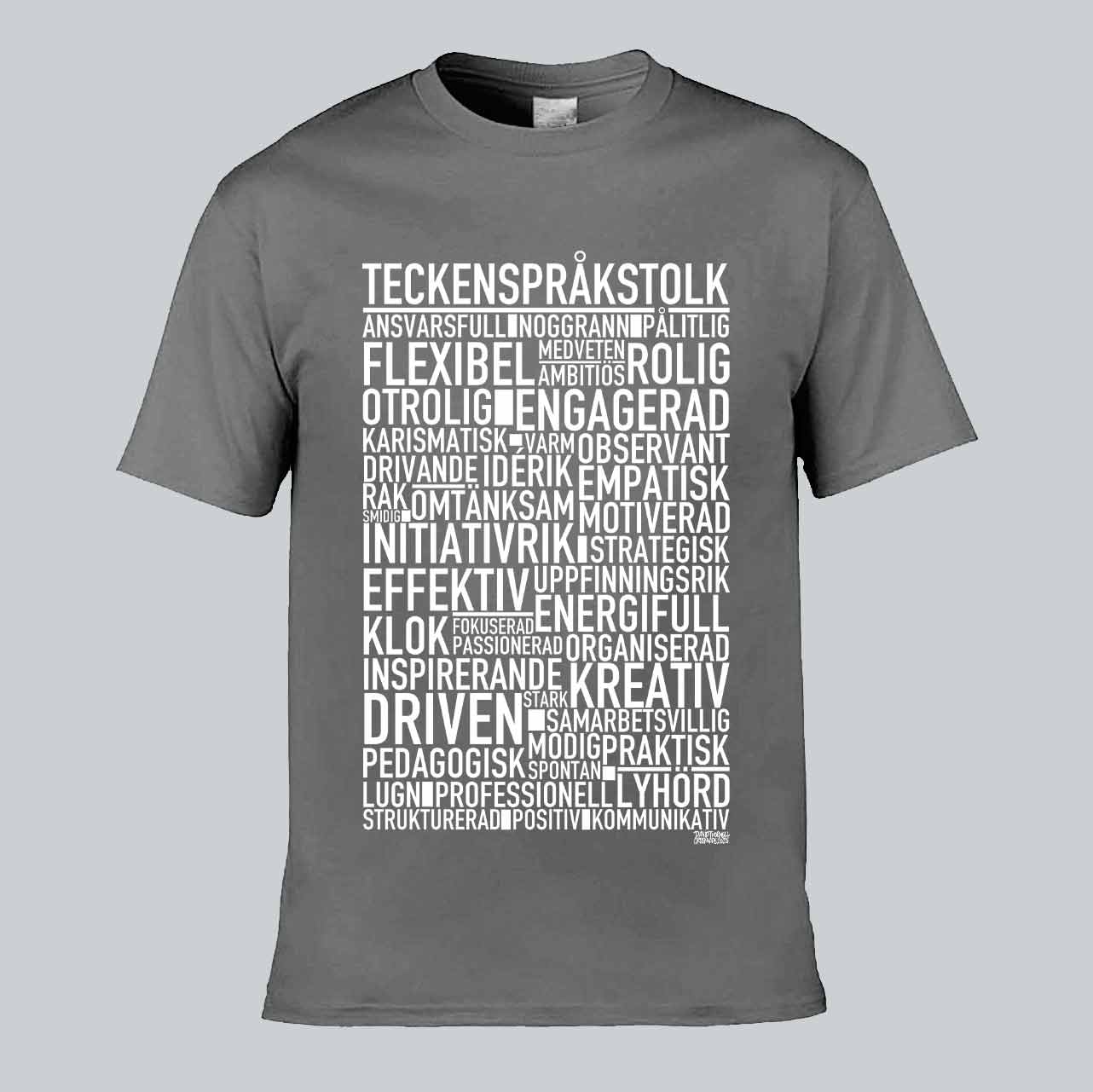 Teckenspråkstolk Text T-shirt
