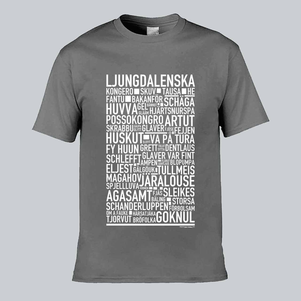 Ljungdalenska Dialekt Text T-shirt
