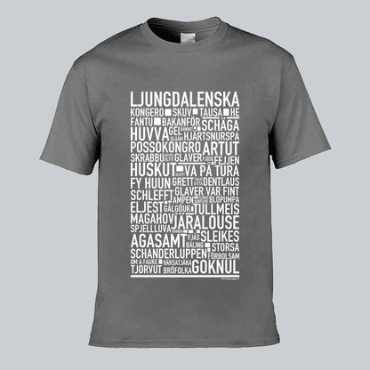 Ljungdalenska Dialekt Text T-shirt