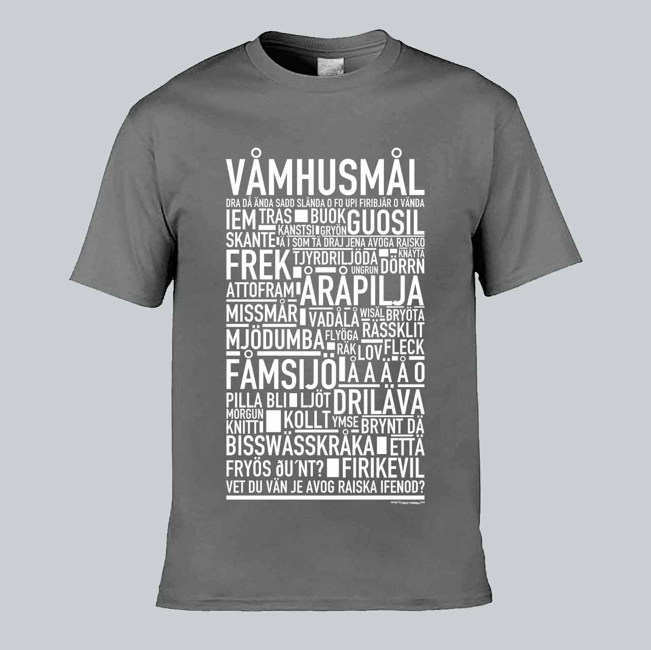 Våmhusmål Dialekt Text T-shirt