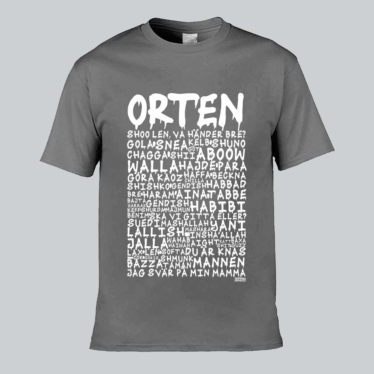 Orten Graffiti Dialekt Text T-shirt