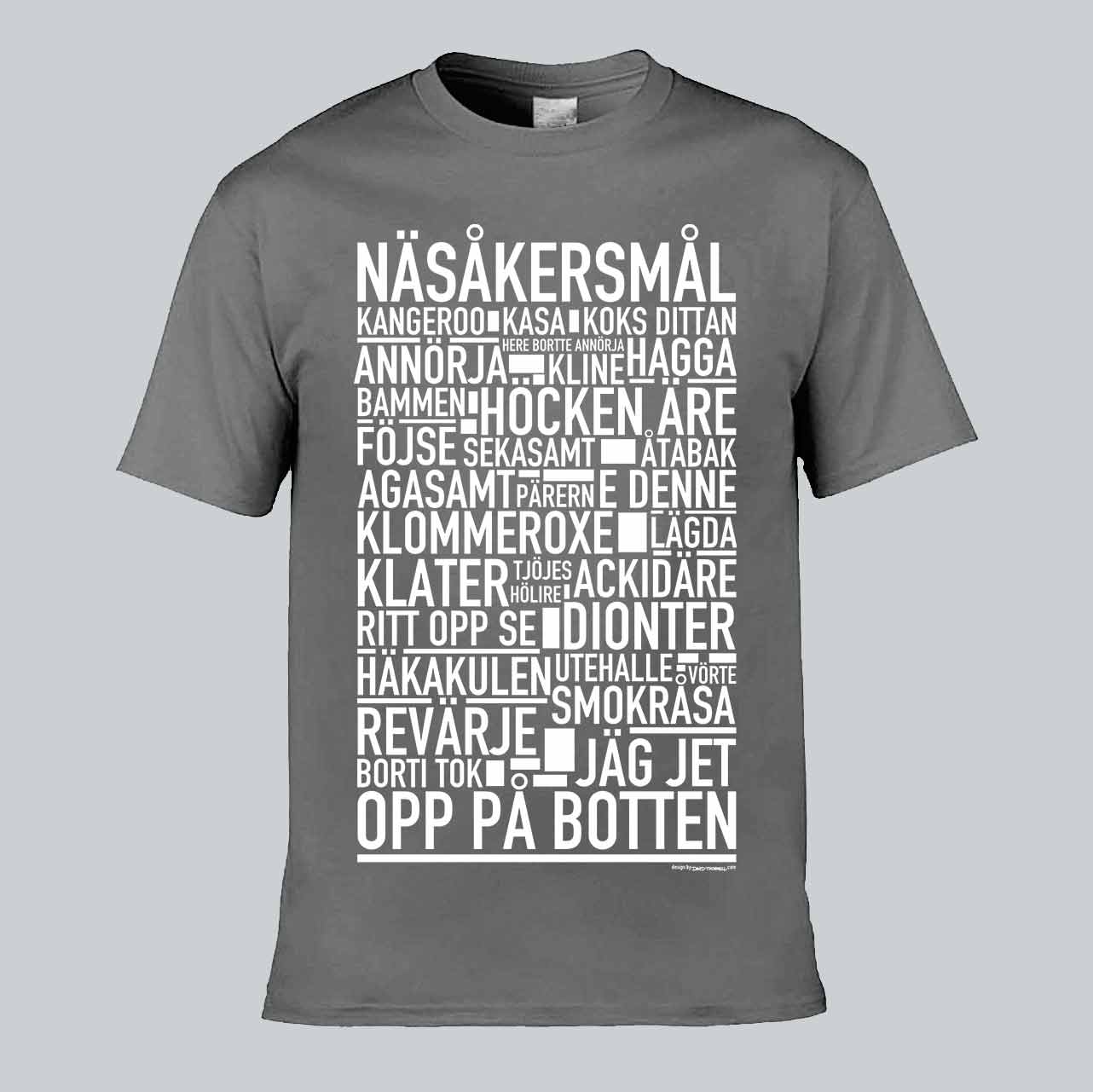 Näsåkersmål Dialekt Text T-shirt