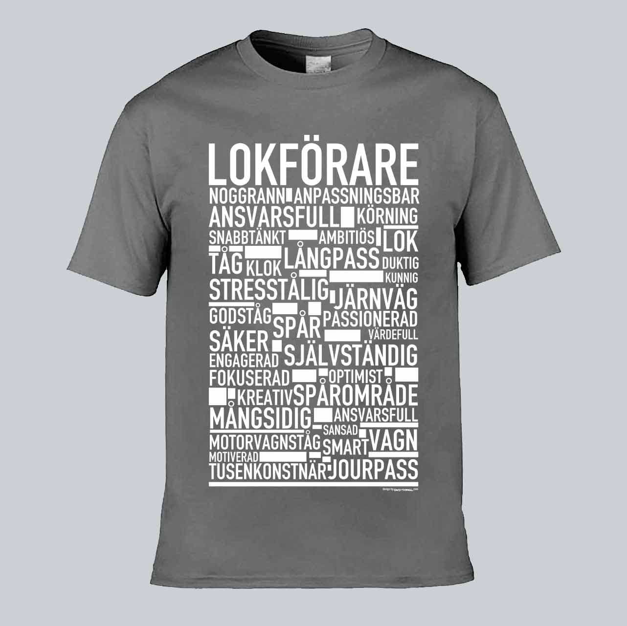 Lokförare Text T-shirt