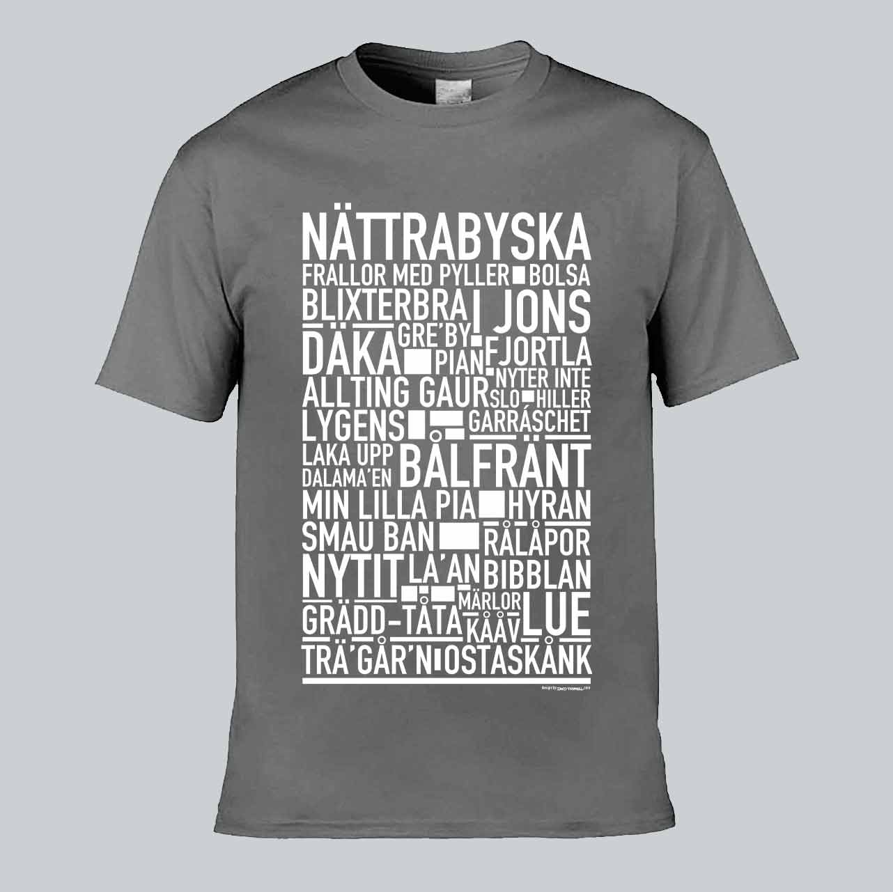 Nättrabyska Dialekt Text T-shirt