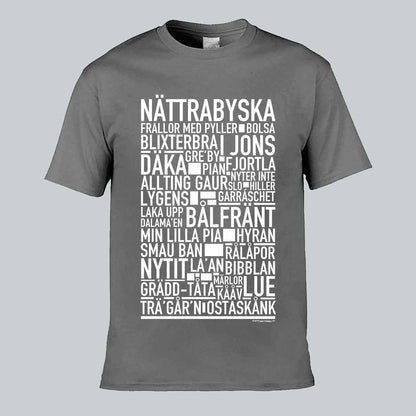 Nättrabyska Dialekt Text T-shirt