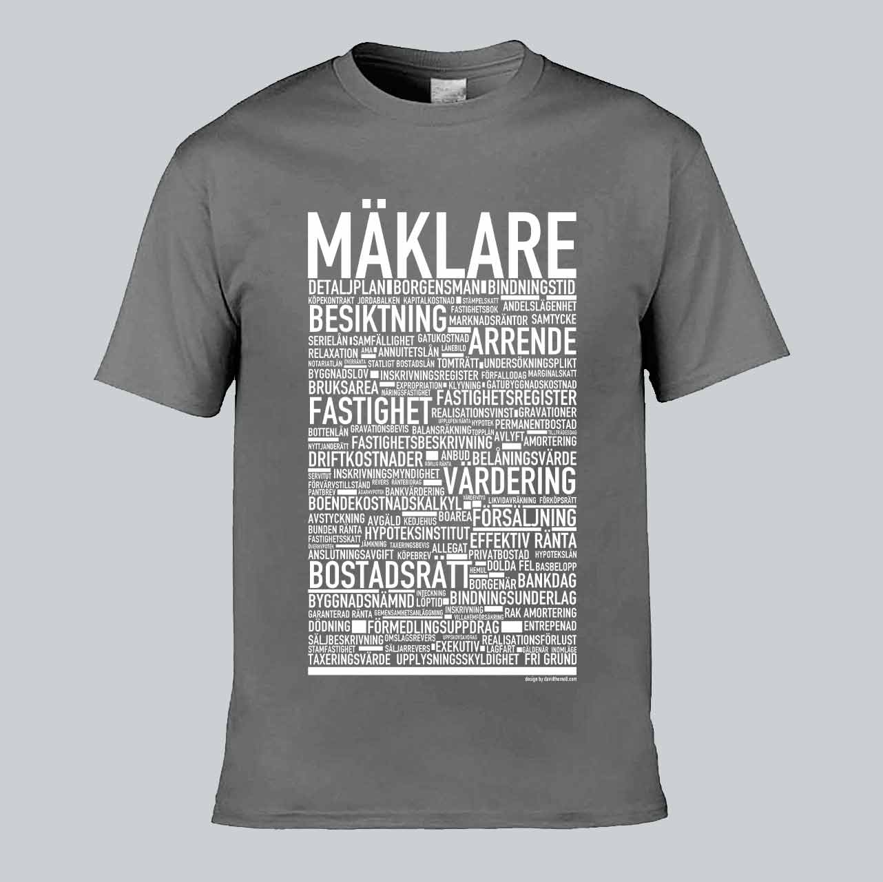 Mäklare Text T-shirt
