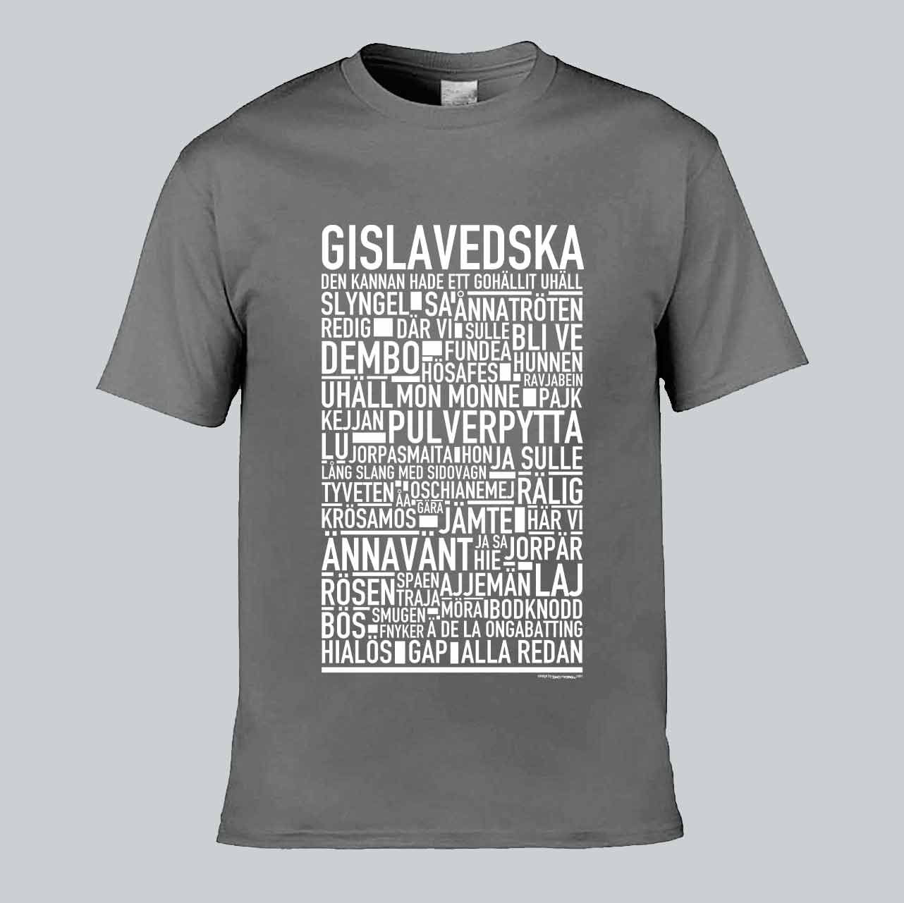 Gislavedska Dialekt Text T-shirt