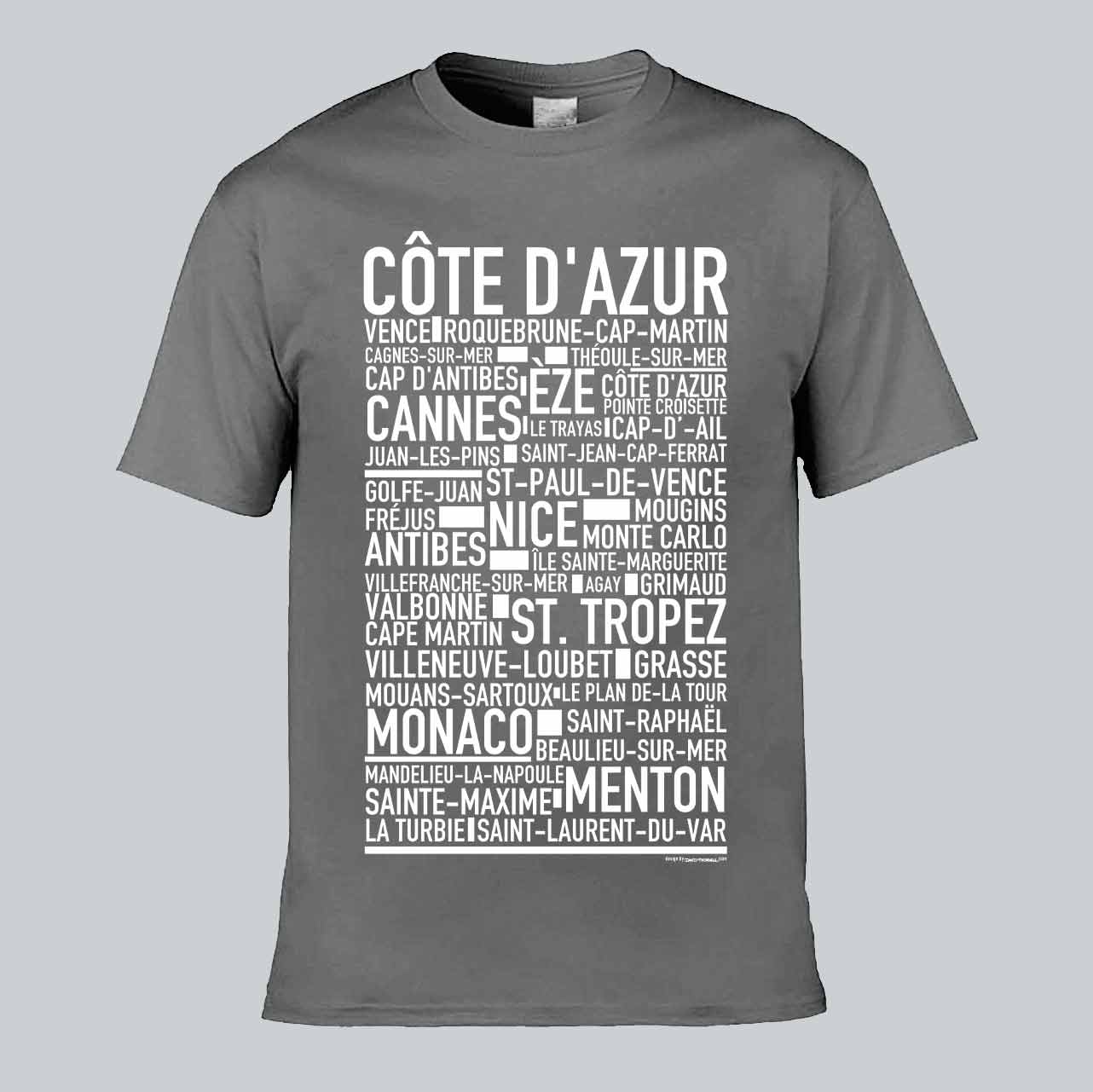 Côte d'Azur Text T-shirt