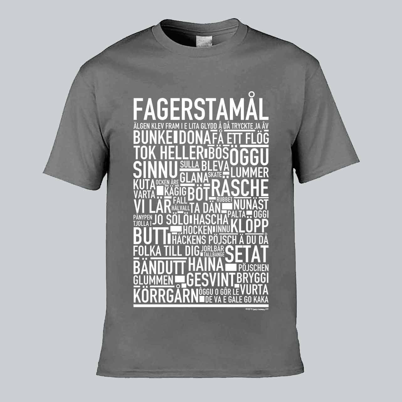Fagerstamål Dialekt Text T-shirt