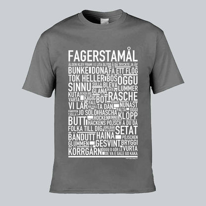 Fagerstamål Dialekt Text T-shirt