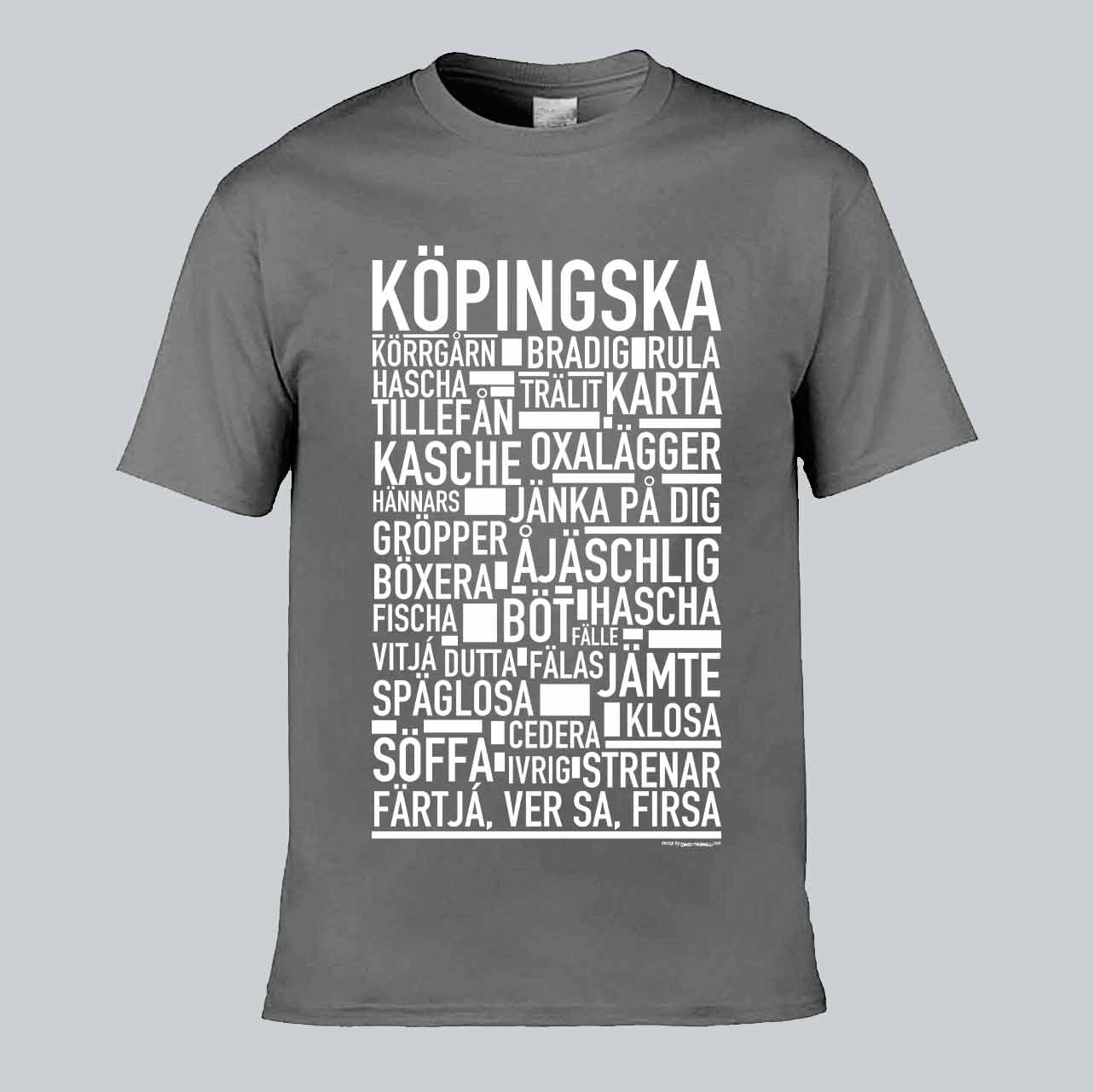 Köpingska Dialekt Text T-shirt