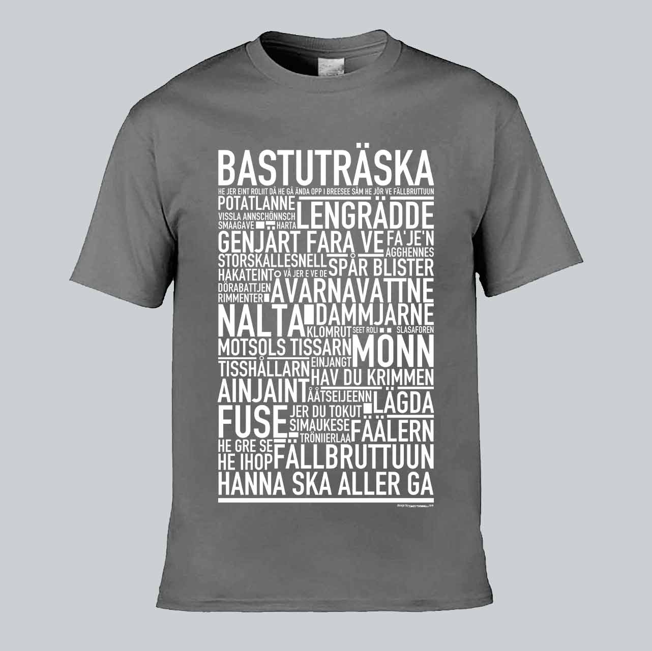 Bastuträska Dialekt Text T-shirt