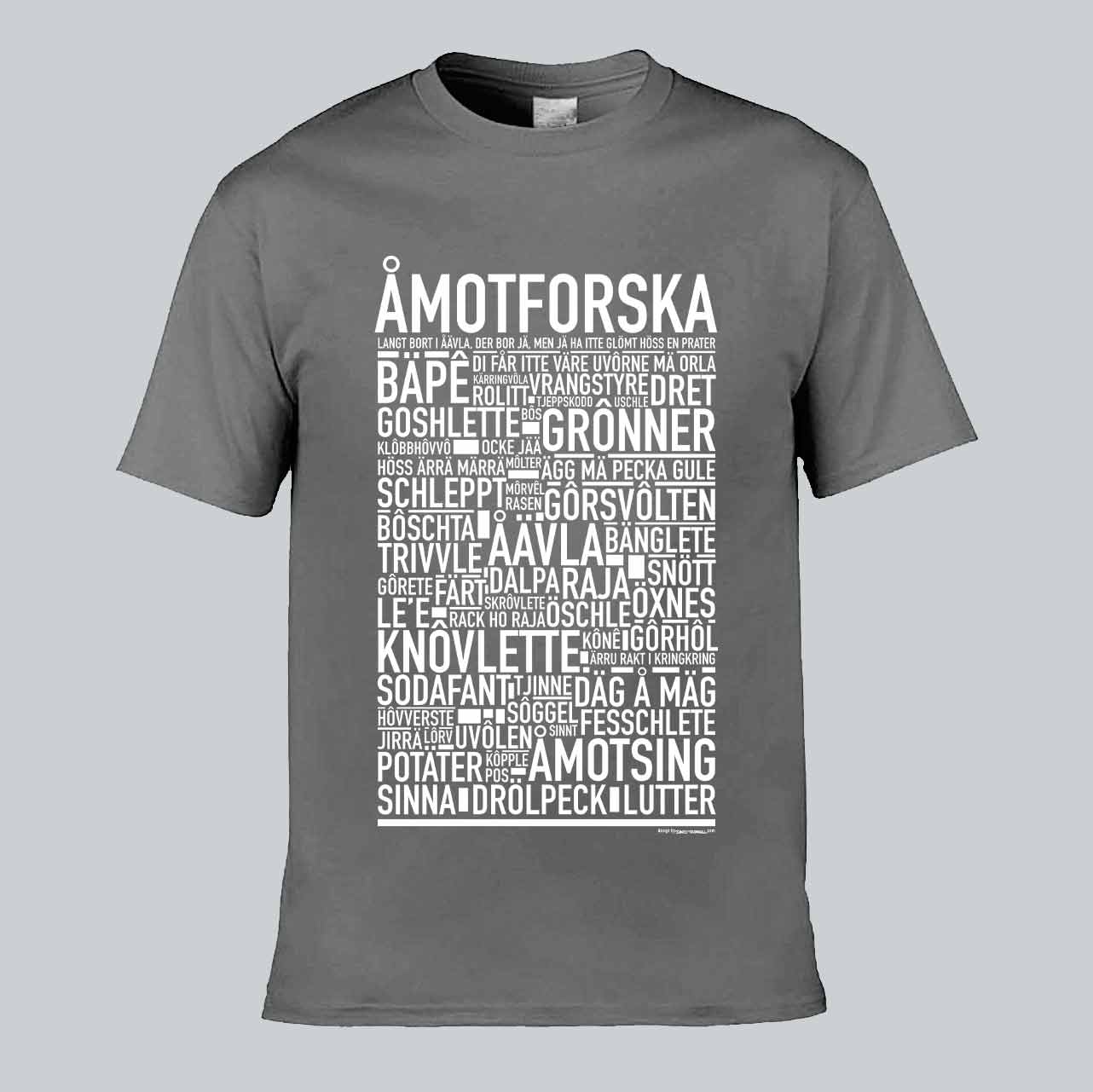 Åmotforska Dialekt Text T-shirt