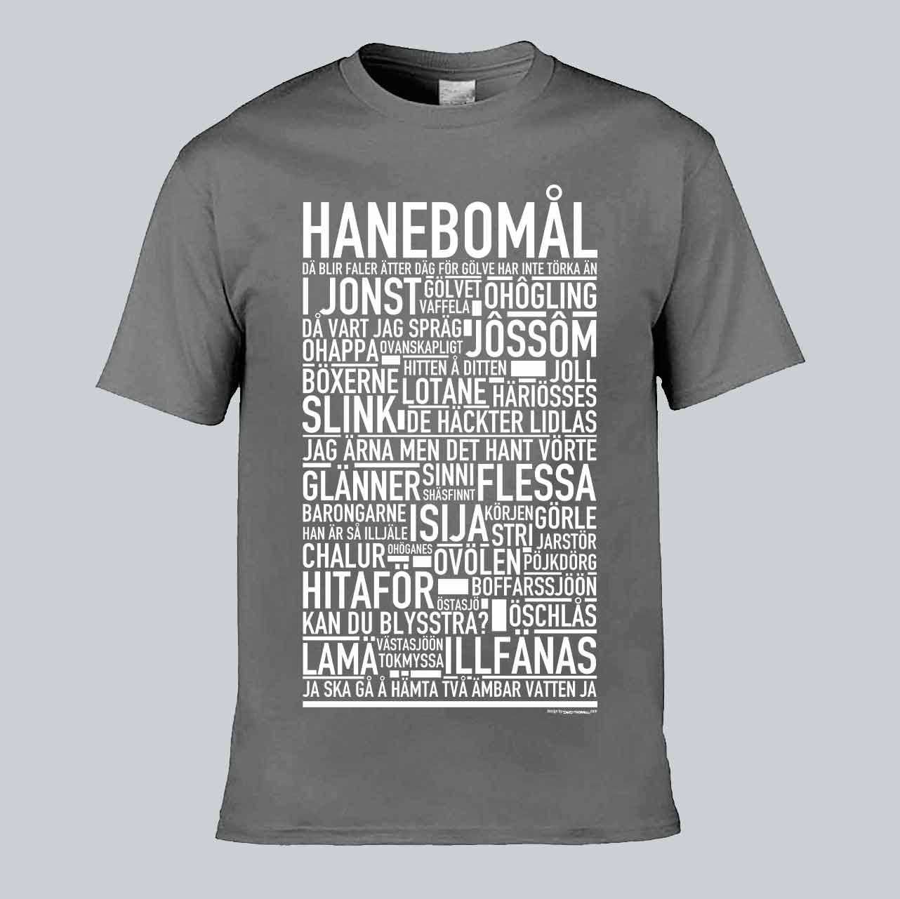 Hanebomål Dialekt Text T-shirt
