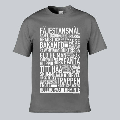 Fäjestansmål Dialekt Text T-shirt