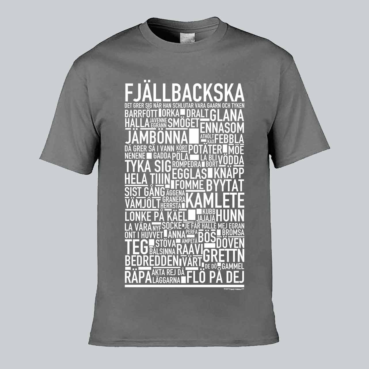 Fjällbackska Dialekt Text T-shirt