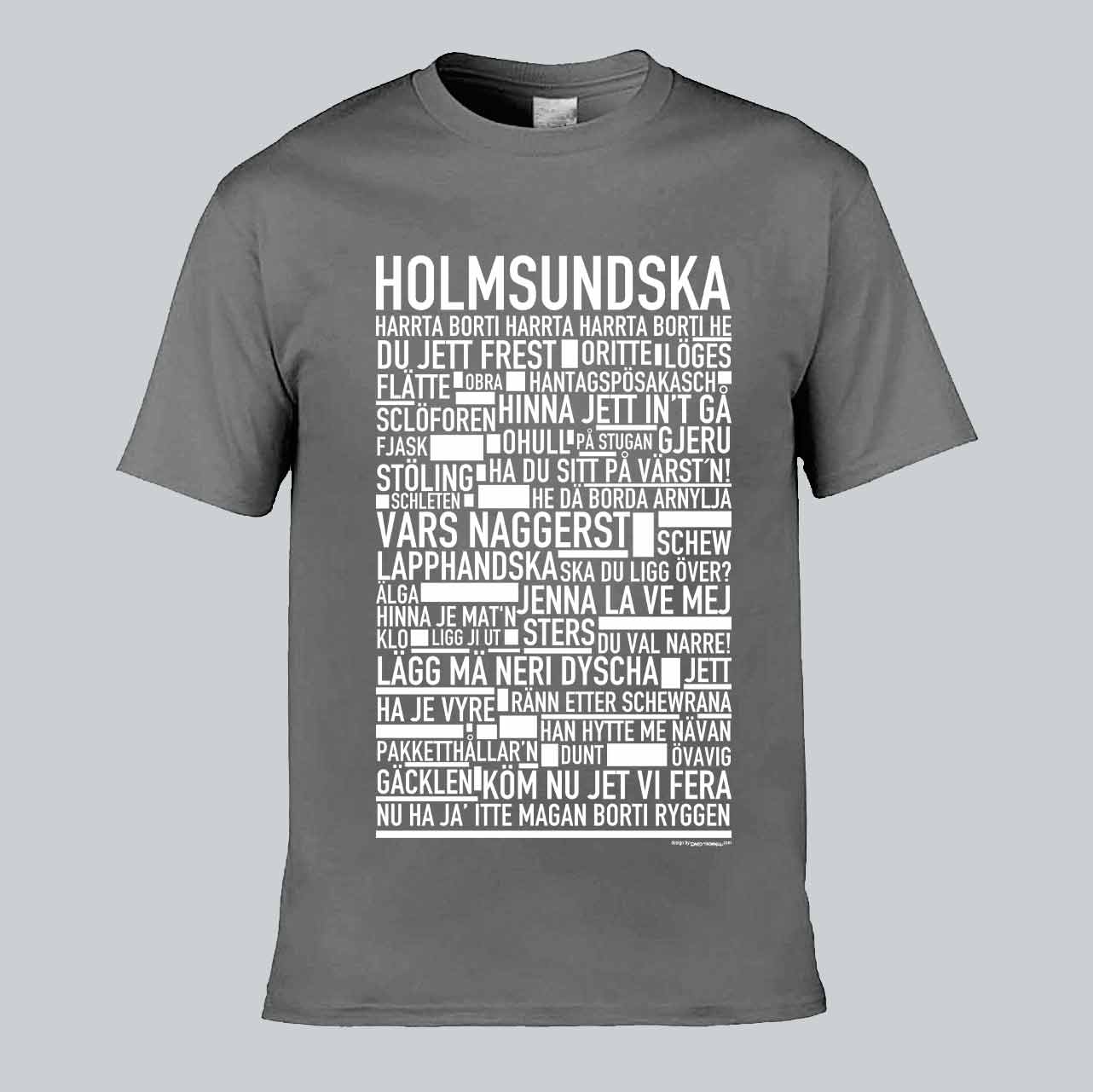 Holmsundska Dialekt Text T-shirt