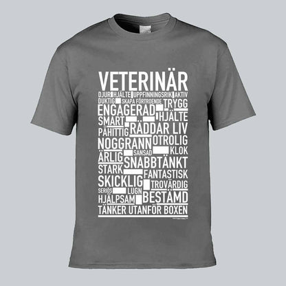 Veterinär Text T-shirt