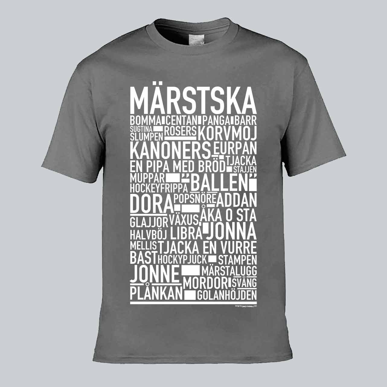 Märstska Dialekt Text T-shirt