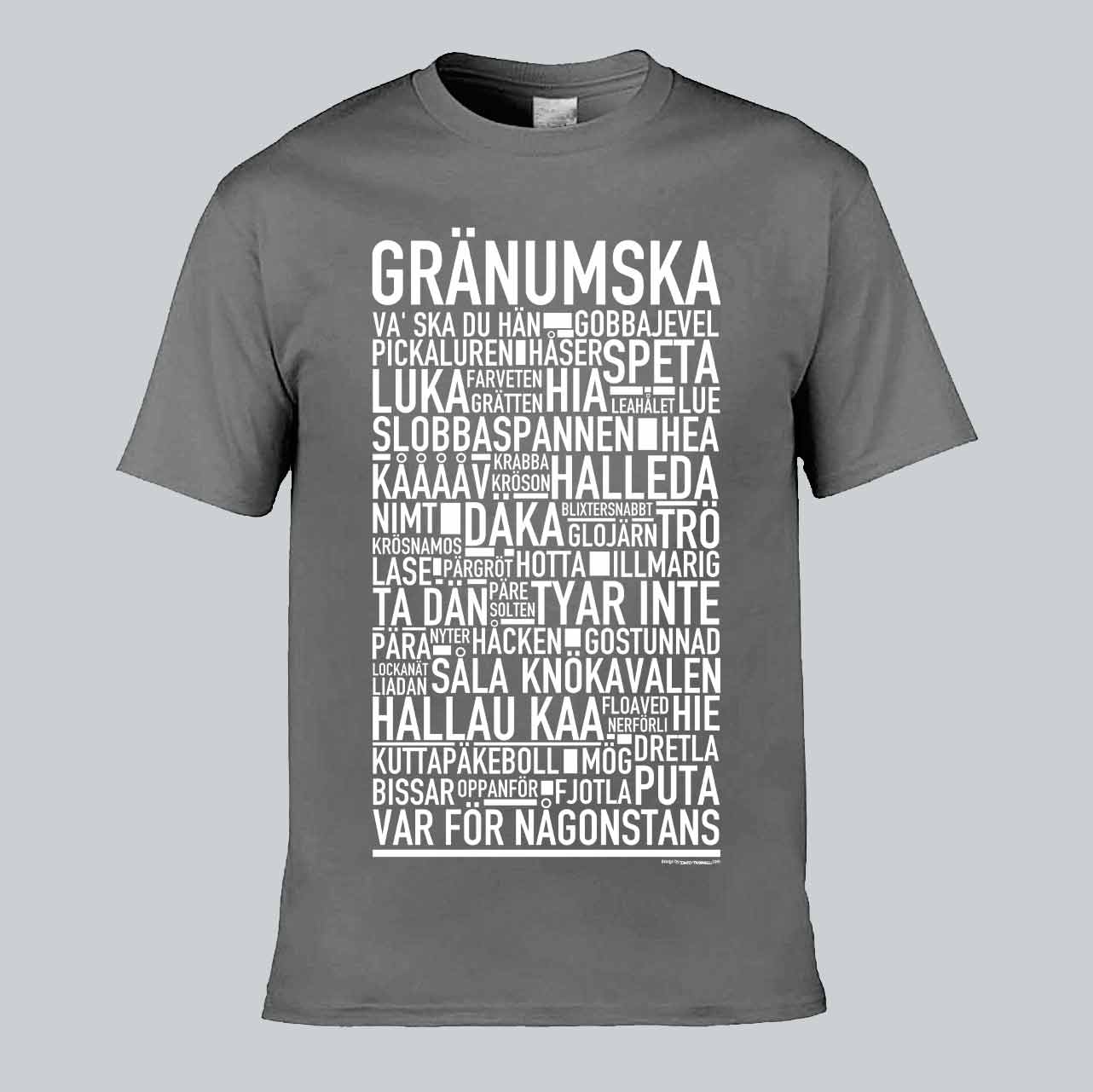 Gränumska Dialekt Text T-shirt