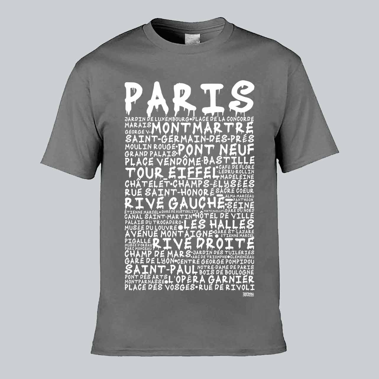 Paris Graffiti Text T-shirt