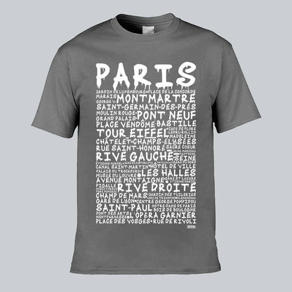 Paris Graffiti Text T-shirt