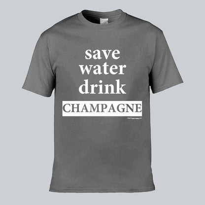 Save Water Text T-shirt