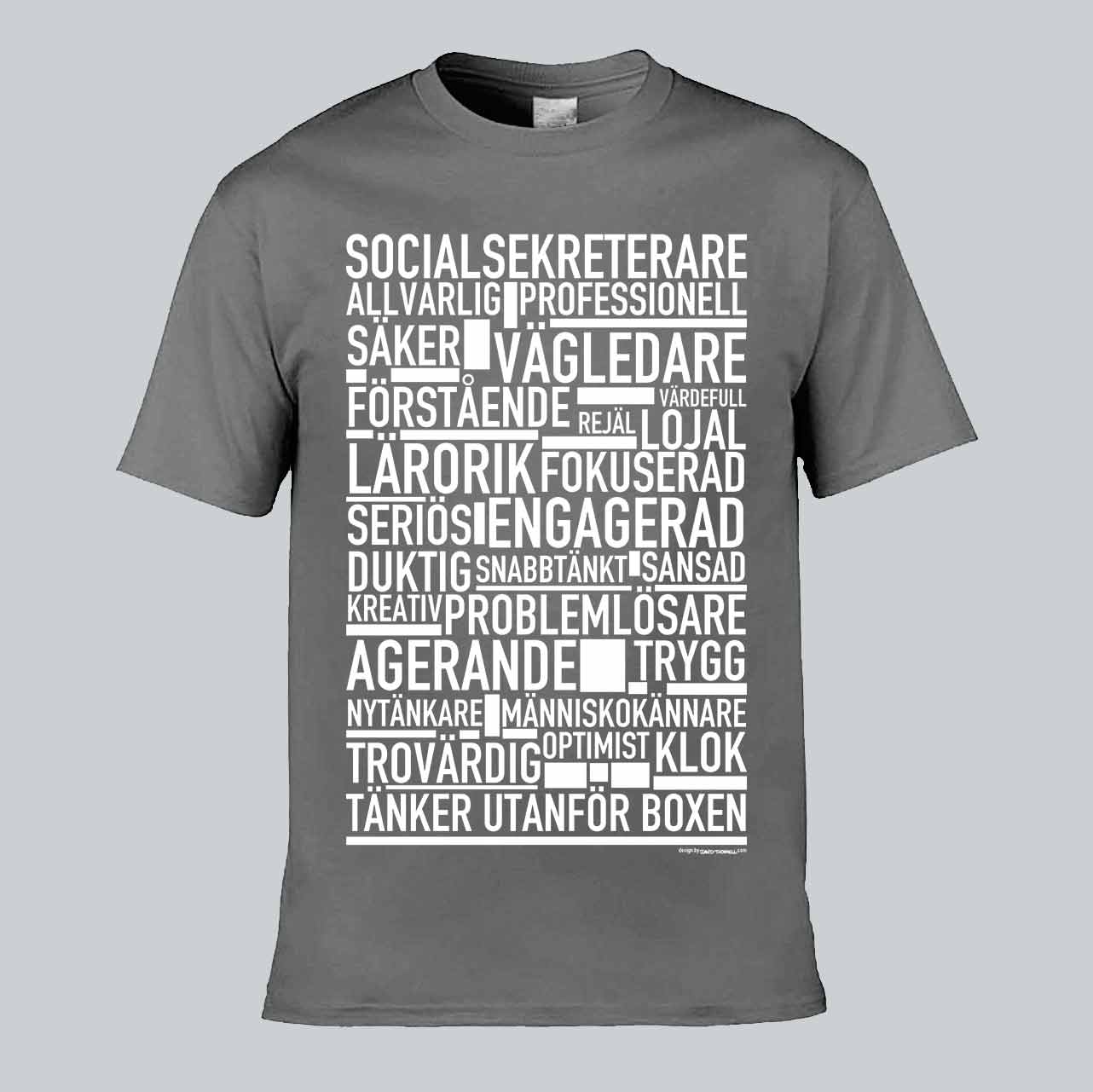 Socialsekreterare Text T-shirt