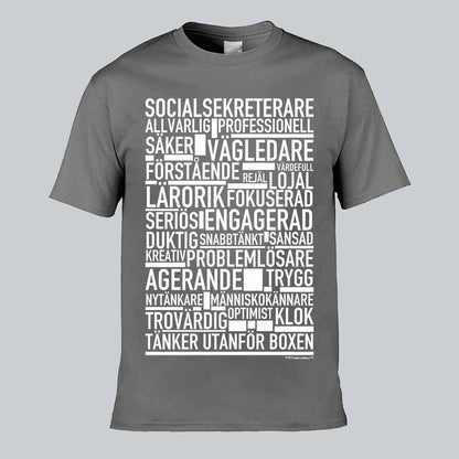 Socialsekreterare Text T-shirt