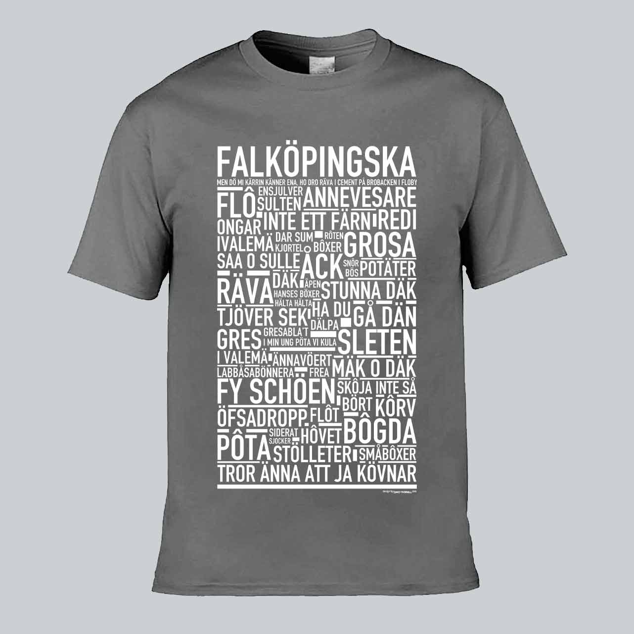 Falköpingska Dialekt Text T-shirt