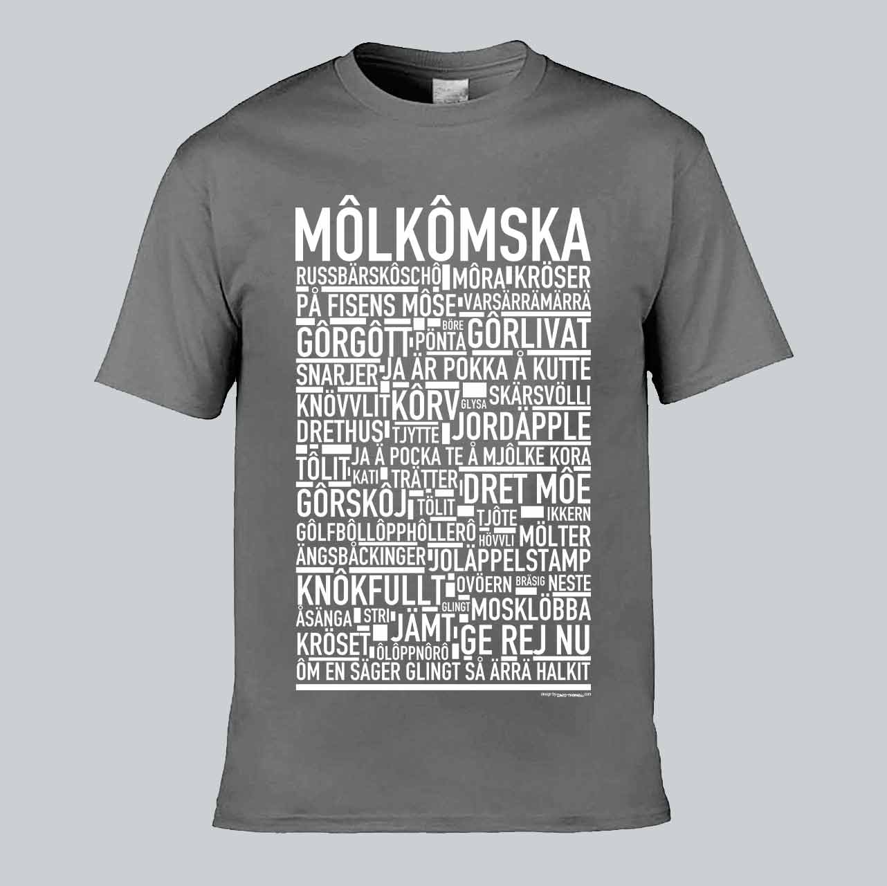 Môlkômska Dialekt Text T-shirt