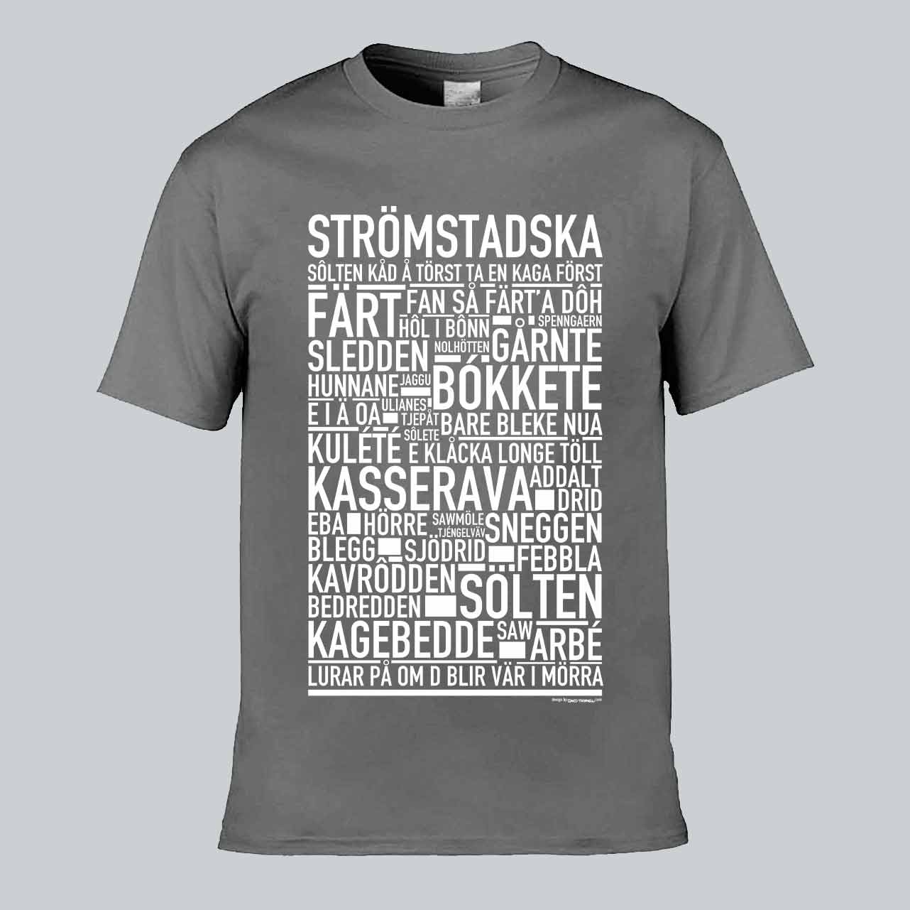Strömstadska Dialekt Text T-shirt
