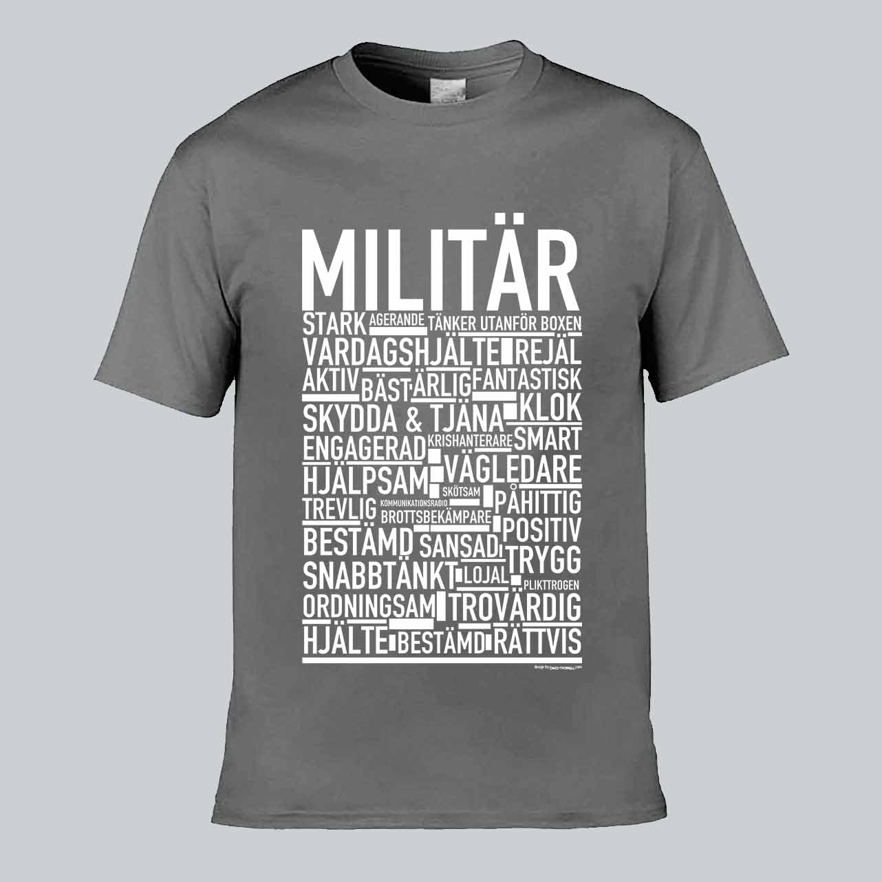 Militär Text T-shirt