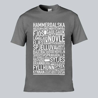 Hammerdalska Dialekt Text T-shirt