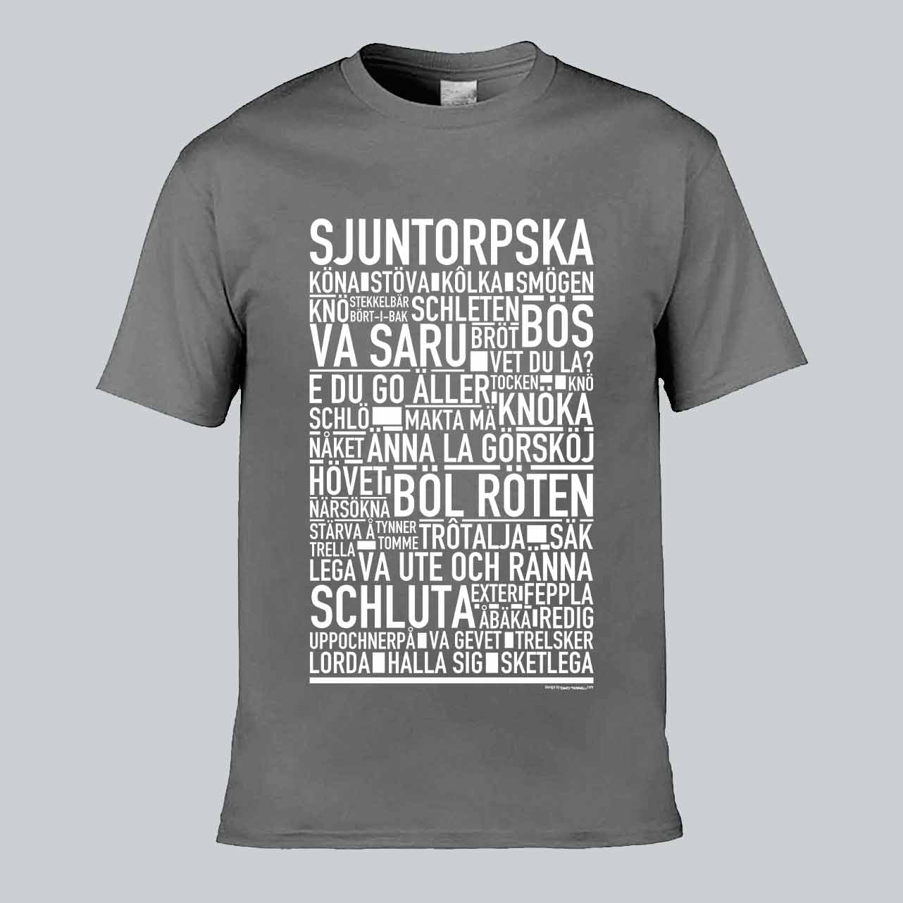 Sjuntorpska Dialekt Text T-shirt