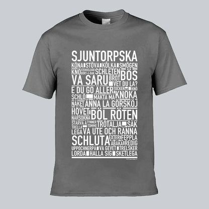 Sjuntorpska Dialekt Text T-shirt