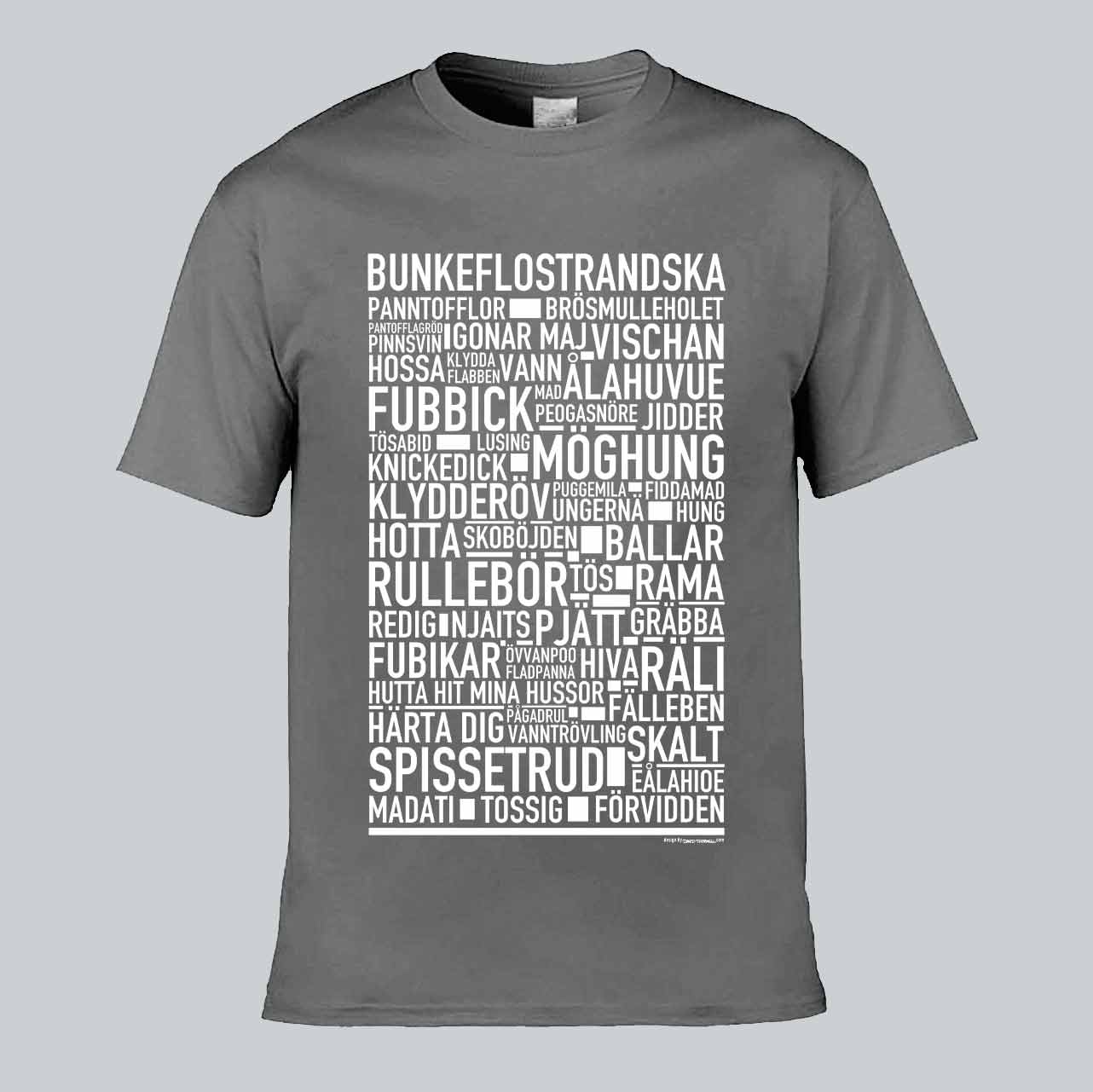 Bunkeflostrandska Dialekt Text T-shirt