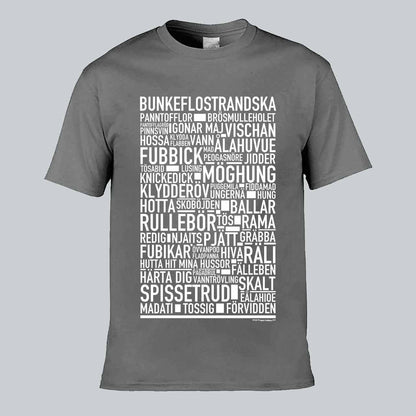 Bunkeflostrandska Dialekt Text T-shirt