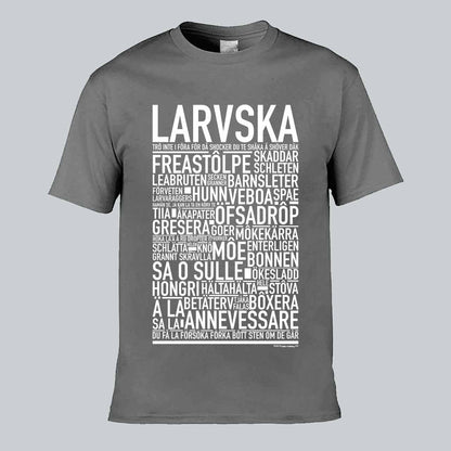 Larvska Dialekt Text T-shirt