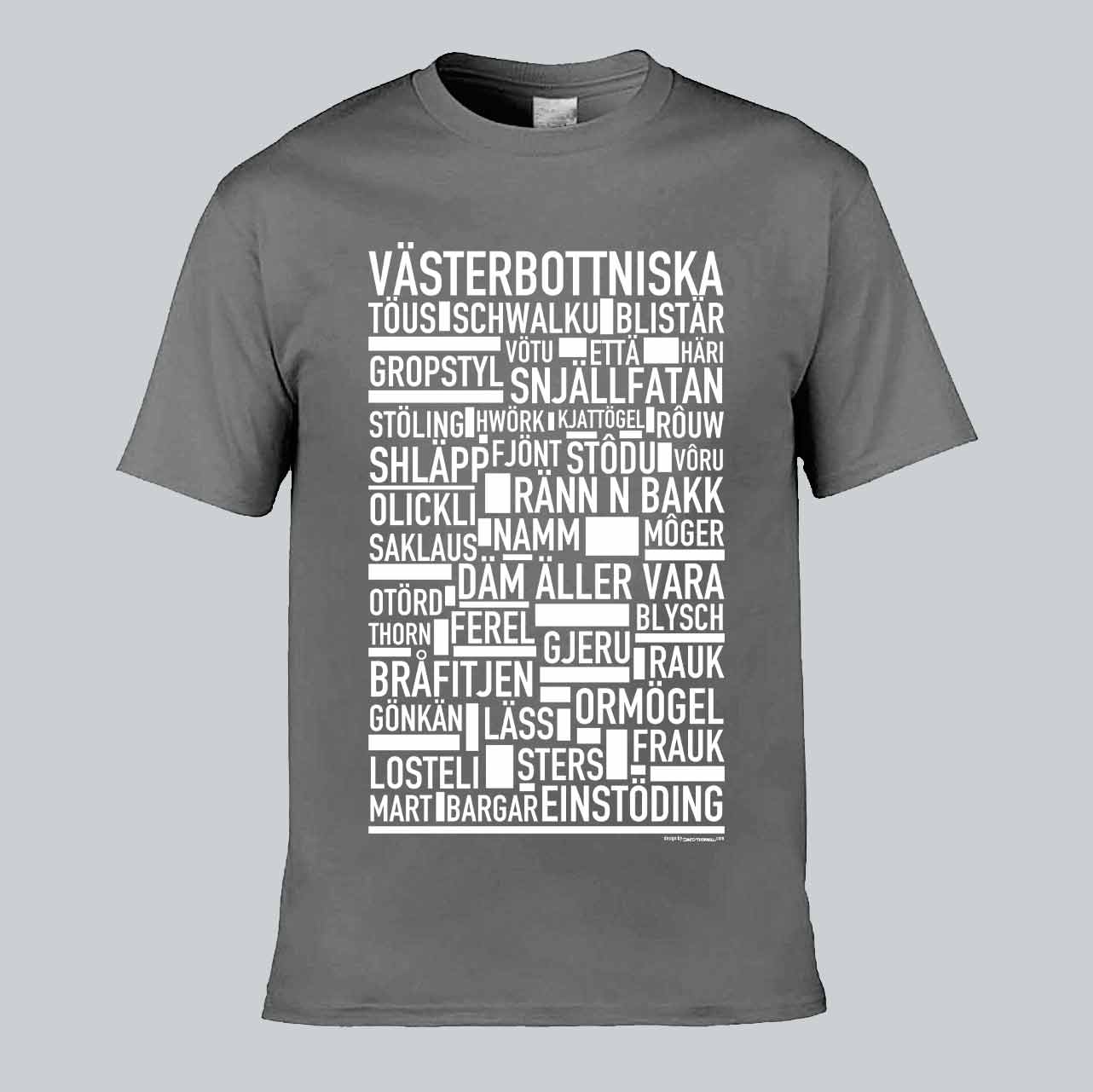 Västerbottniska Dialekt Text T-shirt