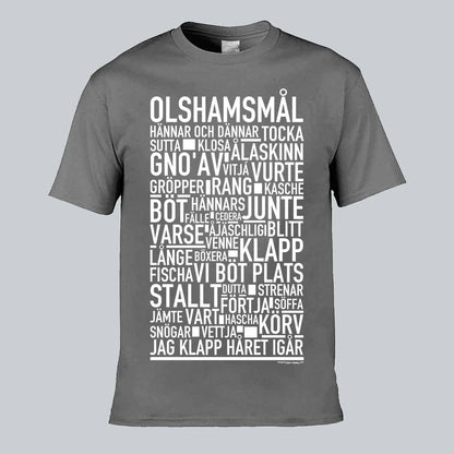 Olshamsmål Dialekt Text T-shirt