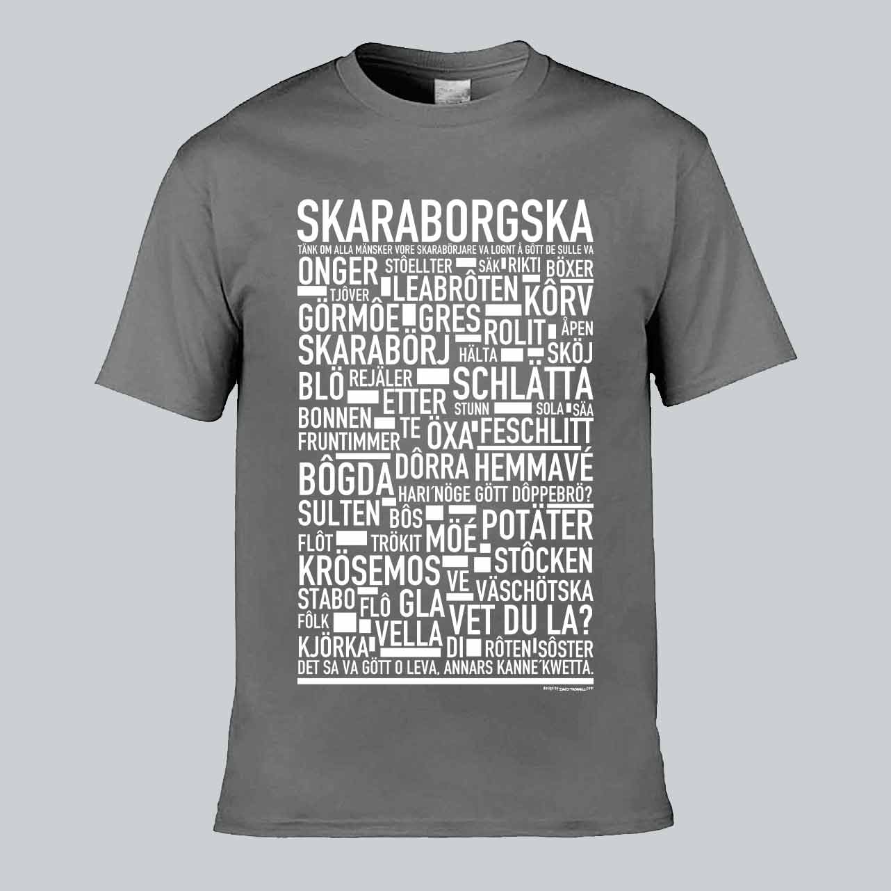 Skaraborgska Dialekt Text T-shirt