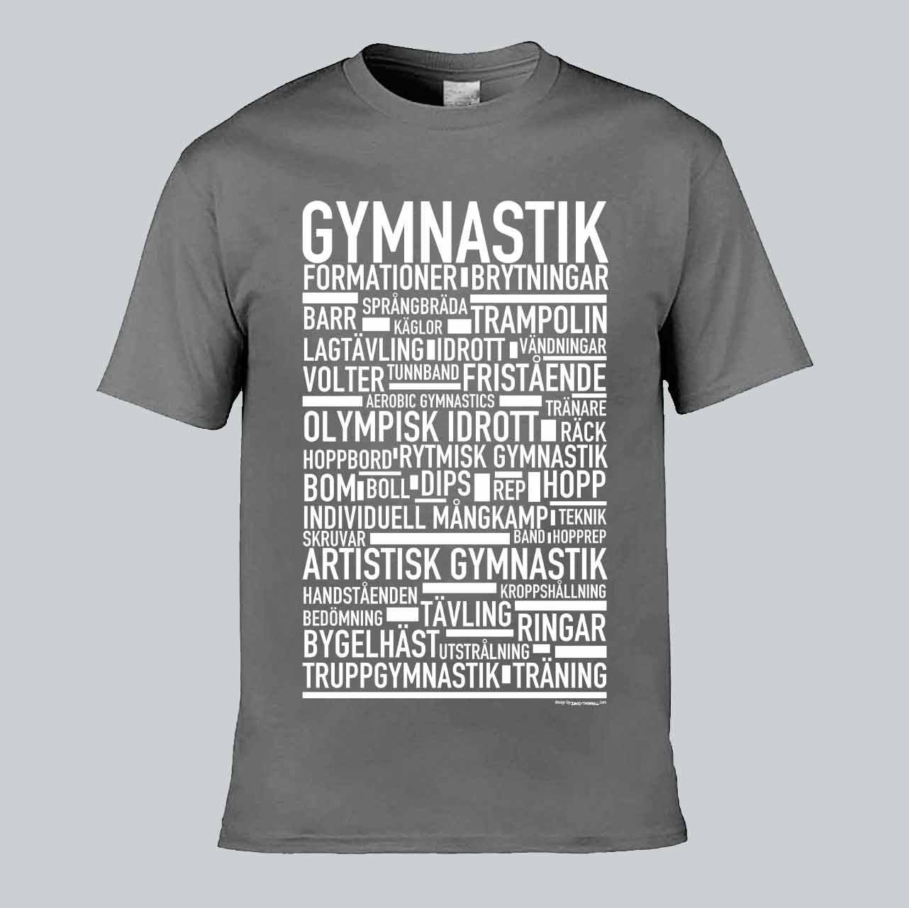Gymnastik Text T-shirt