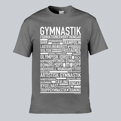 Gymnastik Text T-shirt