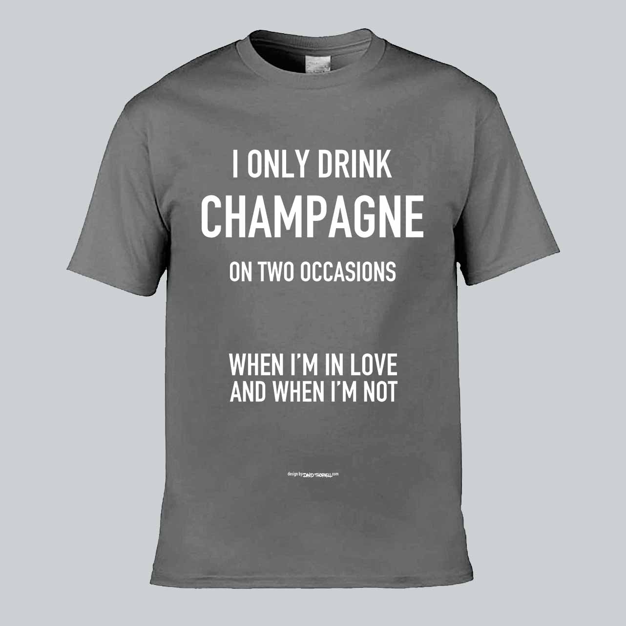 In Love Or Not Champagne Text T-shirt