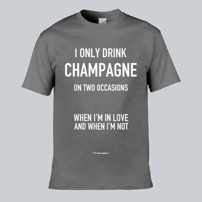 In Love Or Not Champagne Text T-shirt