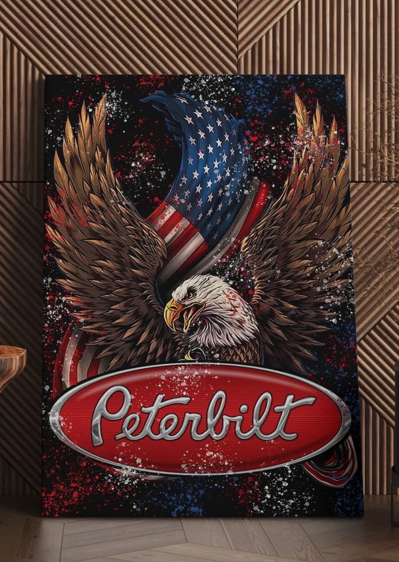 Peterbilt canvastavla 80x120cm