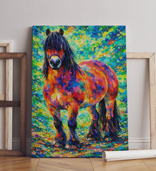 Häst Eget motiv canvastavla 80x120cm